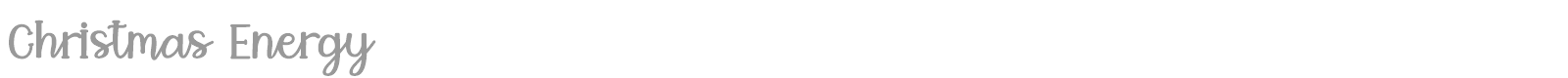 Christmas Energy font preview